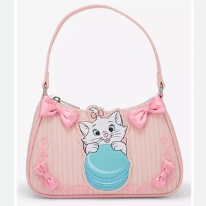 Loungefly Disney Aristocrats Macaron Bow Pink Crossbody Bag Hard Tag New!